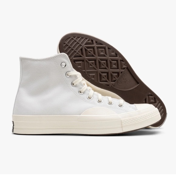 Converse Chuck 70 Textured Hi / White / Vintage White - Egret - Picture 2 of 12